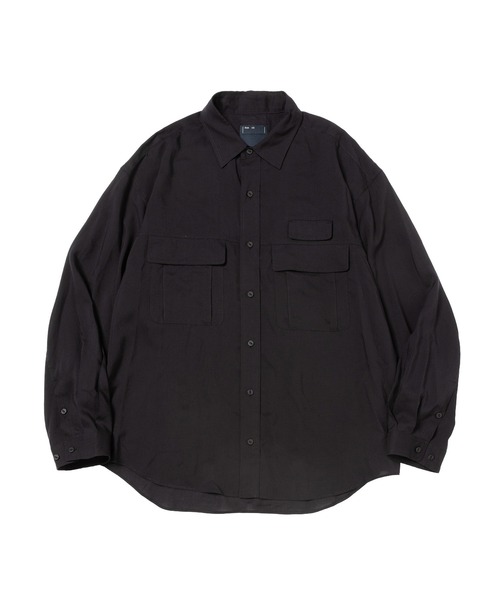 meanswhile(ミーンズワイル)の「Lyosell Lightweight Luggage SH(Tシャツ/カットソー・メンズ・グレー/グレー系/ネイビー・1(S)/2(M)/4(XL)/3(L))」の3枚目の写真