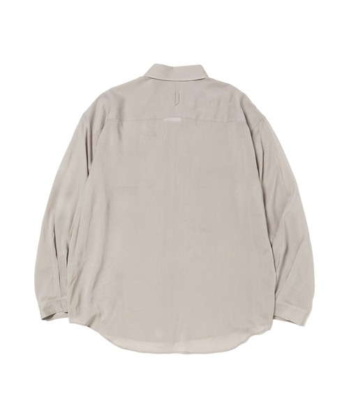 meanswhile(ミーンズワイル)の「Lyosell Lightweight Luggage SH(Tシャツ/カットソー・メンズ・グレー/グレー系/ネイビー・1(S)/2(M)/4(XL)/3(L))」の4枚目の写真