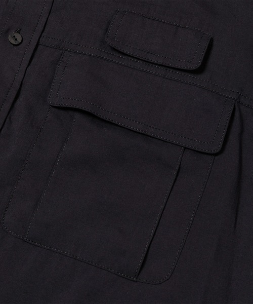 meanswhile(ミーンズワイル)の「Lyosell Lightweight Luggage SH(Tシャツ/カットソー・メンズ・グレー/グレー系/ネイビー・1(S)/2(M)/4(XL)/3(L))」の18枚目の写真