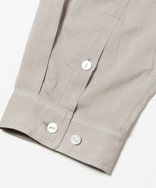 meanswhile(ミーンズワイル)の「Lyosell Lightweight Luggage SH(Tシャツ/カットソー・メンズ・グレー/グレー系/ネイビー・1(S)/2(M)/4(XL)/3(L))」の9枚目の写真