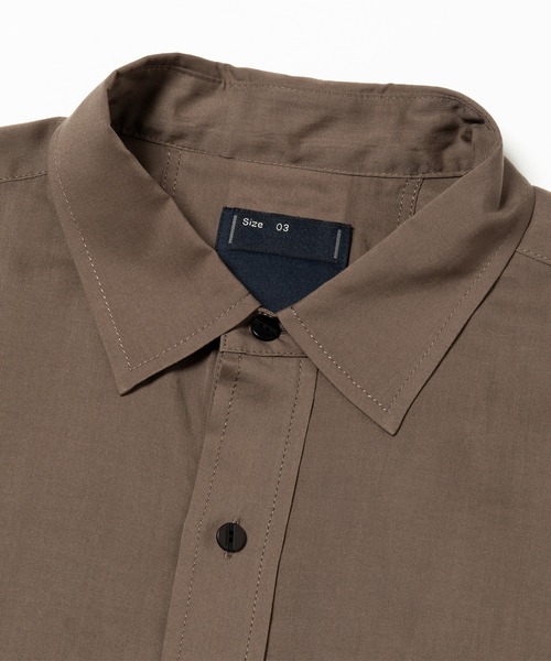 meanswhile(ミーンズワイル)の「Lyosell Lightweight Luggage SH(Tシャツ/カットソー・メンズ・グレー/グレー系/ネイビー・1(S)/2(M)/4(XL)/3(L))」の11枚目の写真