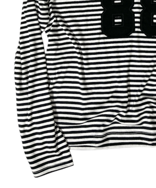SK8ER ROCK(スケーターロック)の「88 Stripe Henley Neck Hoodie ((ivory*black))(パーカー・レディース・その他・FREE)」の5枚目の写真
