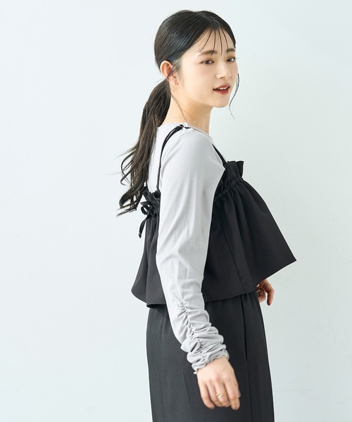 mil(ミル)の「【セット商品】 ビスチェセット ナロースカート【586135】(スカート・レディース・ブラック/ブラウン/モカ・XS/S)」の8枚目の写真