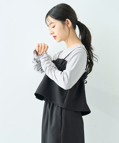 mil(ミル)の「【セット商品】 ビスチェセット ナロースカート【586135】(スカート・レディース・ブラック/ブラウン/モカ・XS/S)」の9枚目の写真