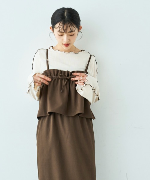 mil(ミル)の「【セット商品】 ビスチェセット ナロースカート【586135】(スカート・レディース・ブラック/ブラウン/モカ・XS/S)」の16枚目の写真
