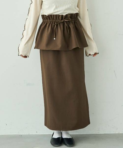 mil(ミル)の「【セット商品】 ビスチェセット ナロースカート【586135】(スカート・レディース・ブラック/ブラウン/モカ・XS/S)」の19枚目の写真