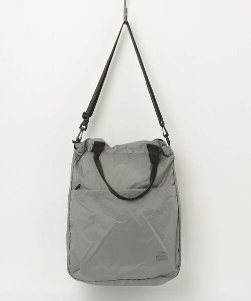 CHUMS(チャムス)の「CHUMS/チャムス パッカブル2wayトートバッグ Packable 2way Tote Bag(トートバッグ・メンズ・ブラック/グレー・FREE)」の2枚目の写真