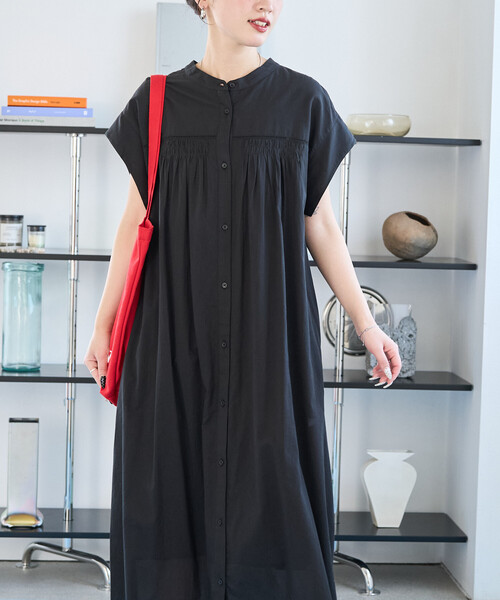 FREAK'S STORE（フリークスストア）の「限定展開　インドボイル ハシゴレース ボタン ノースリーブ ワンピース（ワンピース・レディース・モカ/ブラック/ブルー/オフホワイト/ラベンダー・SMALL/MEDIUM）」の21枚目の写真