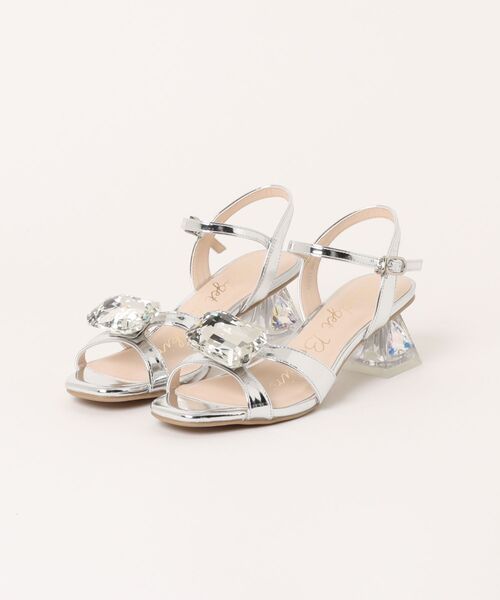 Bridget Birkin（ブリジットバーキン）の「【Bridget Birkin】ビッグビジューサンダル(562013)（サンダル・レディース・ピンク/ベージュ系その他/シルバー・23.5/23/22.5/24/24.5）」の3枚目の写真