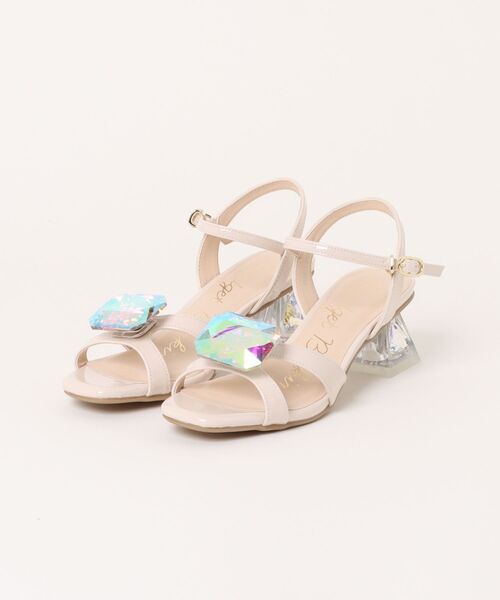 Bridget Birkin(ブリジットバーキン)の「【Bridget Birkin】ビッグビジューサンダル(562013)(サンダル・レディース・ピンク/ベージュ系その他/シルバー・23.5/23/22.5/24/24.5)」の7枚目の写真