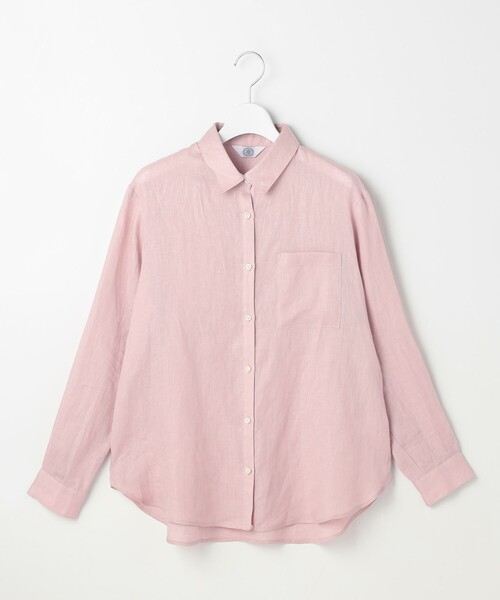 J.PRESS Ladies(J.プレス レディス)の「【WEB限定カラーあり・2way・セット着用可】リネン シャツ ブラウス(シャツ/ブラウス・レディース・ダルブルー系/ベージュ系/ネイビー系/ブラウン系/ピンク系・XS)」の22枚目の写真