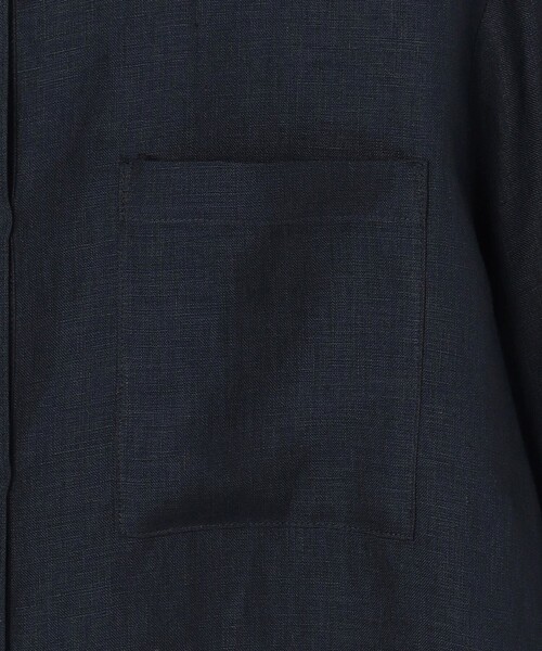 J.PRESS Ladies(J.プレス レディス)の「【WEB限定カラーあり・2way・セット着用可】リネン シャツ ブラウス(シャツ/ブラウス・レディース・ダルブルー系/ベージュ系/ネイビー系/ブラウン系/ピンク系・XS)」の6枚目の写真