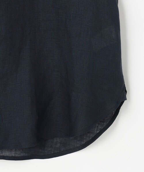 J.PRESS Ladies(J.プレス レディス)の「【WEB限定カラーあり・2way・セット着用可】リネン シャツ ブラウス(シャツ/ブラウス・レディース・ダルブルー系/ベージュ系/ネイビー系/ブラウン系/ピンク系・XS)」の8枚目の写真