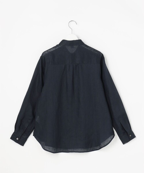 J.PRESS Ladies(J.プレス レディス)の「【WEB限定カラーあり・2way・セット着用可】リネン シャツ ブラウス(シャツ/ブラウス・レディース・ダルブルー系/ベージュ系/ネイビー系/ブラウン系/ピンク系・XS)」の10枚目の写真