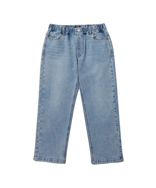 MUSINSA STANDARD KIDS（ムシンサスタンダードキッズ）の「レギュラーフィットバンディングデニムパンツ[ライトインディゴ]（デニムパンツ・レディース・その他・100/110/120/130/140/150/160）」の2枚目の写真