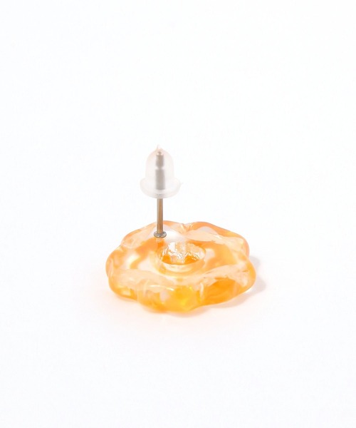 niko and...(ニコアンド)の「クリアフラワーピアス(ピアス(両耳用)・レディース・グリーン/ブルー/オレンジ・0)」の5枚目の写真