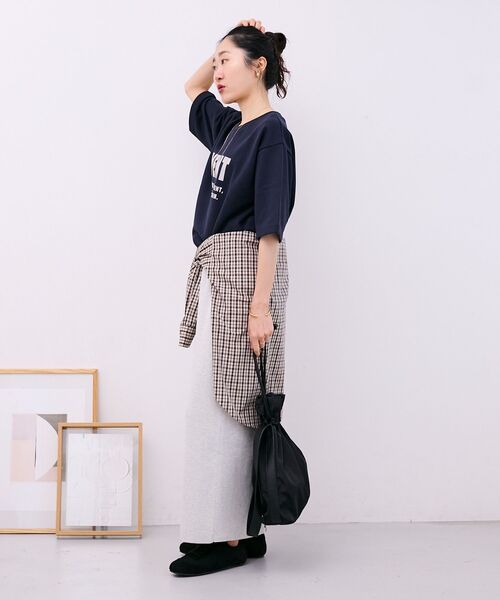 le.coeur blanc（ルクールブラン）の「【軽量素材】2WAY巾着ショルダー（ショルダーバッグ・レディース・ブラック/ライトベージュ・FREE）」の12枚目の写真