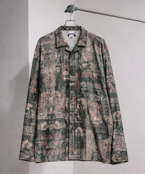 CALIFORNIA OUTFITTERS(カリフォルニア アウトフィッターズ)の「2D54 プリント 長袖シャツ(シャツ/ブラウス・メンズ・ベージュ系/ブラック系1/ブルー系/ブラウン系3/グレー系/ブラック系2/ブラウン系2/ブラウン系1・M/L)」の5枚目の写真