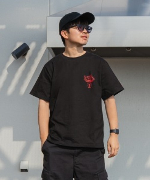 DOD（ディーオーディー）の「ディーオーディー DOD アウトドアカジュアル 半袖Ｔシャツ（Tシャツ/カットソー・メンズ・ブラック/ホワイト・XL/M/L）」の2枚目の写真