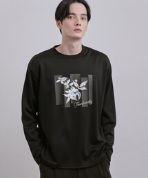 フロントフラワーカットソー