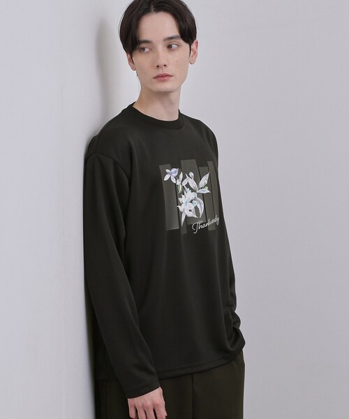 tk.TAKEO KIKUCHI(ティーケータケオキクチ)の「フロントフラワーカットソー(Tシャツ/カットソー・メンズ・ブルーグリーン/ブラック/ホワイト・04/03/02)」の8枚目の写真
