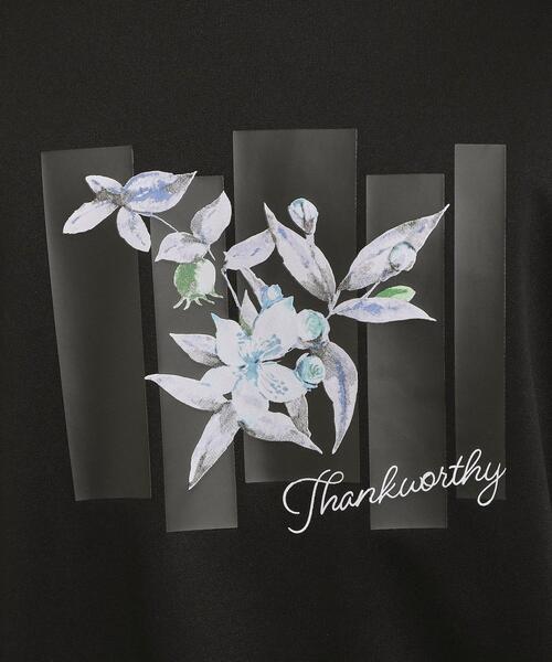 tk.TAKEO KIKUCHI(ティーケータケオキクチ)の「フロントフラワーカットソー(Tシャツ/カットソー・メンズ・ブルーグリーン/ブラック/ホワイト・04/03/02)」の11枚目の写真