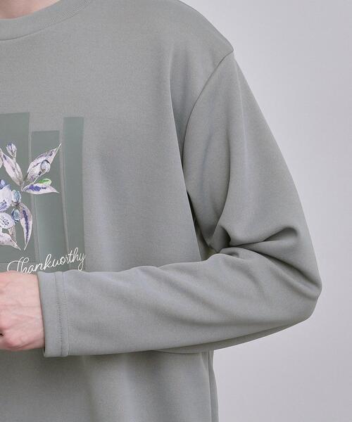tk.TAKEO KIKUCHI(ティーケータケオキクチ)の「フロントフラワーカットソー(Tシャツ/カットソー・メンズ・ブルーグリーン/ブラック/ホワイト・04/03/02)」の20枚目の写真