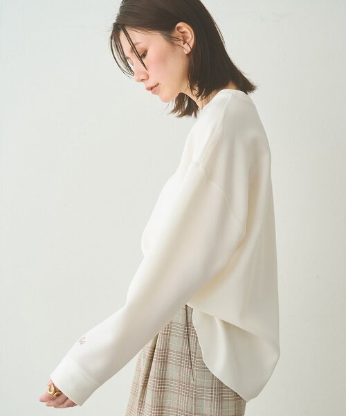 Whim Gazette（ウィムガゼット）の「刺繍Vガゼットプルオーバー（シャツ/ブラウス・レディース・ベージュ/オフホワイト・FREE）」の5枚目の写真