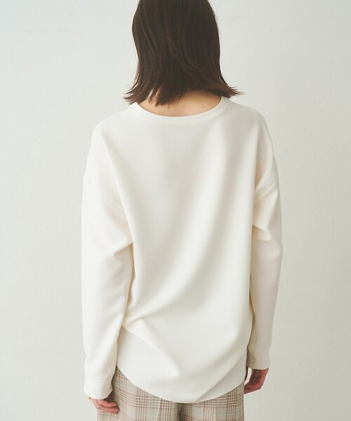 Whim Gazette（ウィムガゼット）の「刺繍Vガゼットプルオーバー（シャツ/ブラウス・レディース・ベージュ/オフホワイト・FREE）」の8枚目の写真