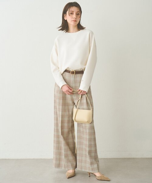 Whim Gazette（ウィムガゼット）の「刺繍Vガゼットプルオーバー（シャツ/ブラウス・レディース・ベージュ/オフホワイト・FREE）」の11枚目の写真