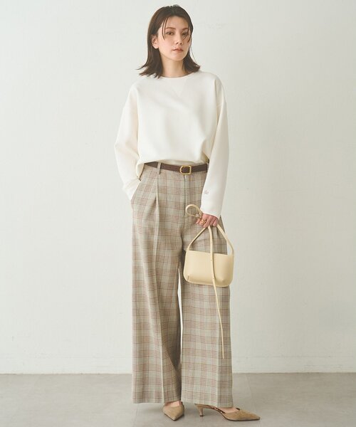 Whim Gazette（ウィムガゼット）の「刺繍Vガゼットプルオーバー（シャツ/ブラウス・レディース・ベージュ/オフホワイト・FREE）」の4枚目の写真