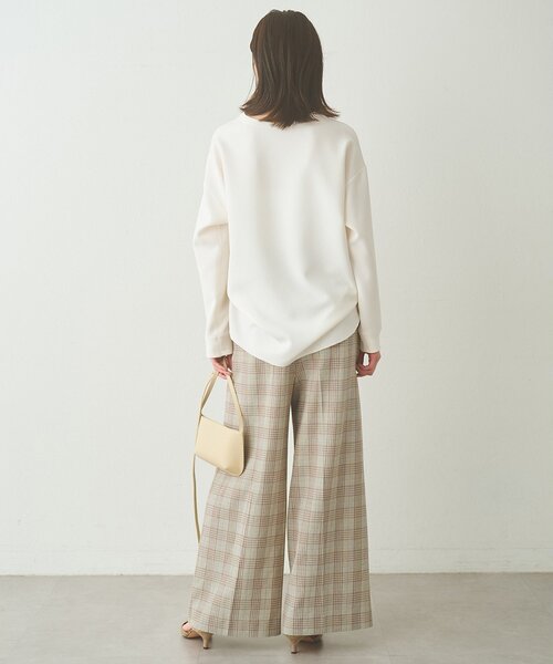 Whim Gazette（ウィムガゼット）の「刺繍Vガゼットプルオーバー（シャツ/ブラウス・レディース・ベージュ/オフホワイト・FREE）」の7枚目の写真