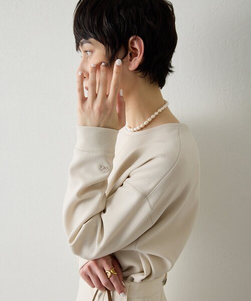 Whim Gazette（ウィムガゼット）の「刺繍Vガゼットプルオーバー（シャツ/ブラウス・レディース・ベージュ/オフホワイト・FREE）」の20枚目の写真