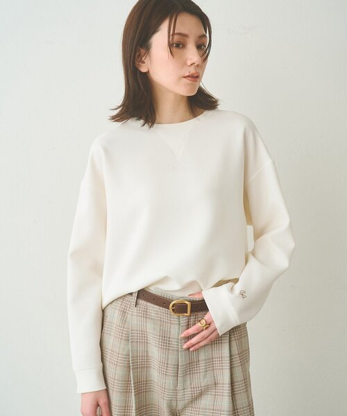 Whim Gazette（ウィムガゼット）の「刺繍Vガゼットプルオーバー（シャツ/ブラウス・レディース・ベージュ/オフホワイト・FREE）」の10枚目の写真