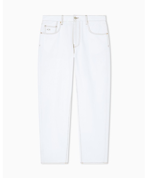 ARMANI EXCHANGE(アルマーニエクスチェンジ)の「【A|X アルマーニ エクスチェンジ】WE ルーズテーパード コットンブル デニムパンツ_J82 LOOSE TAPERED(EC限定カラー含)(デニムパンツ・メンズ・オフホワイト・31inch/34inch/30inch/32inch/33inch/29inch)」の1枚目の写真