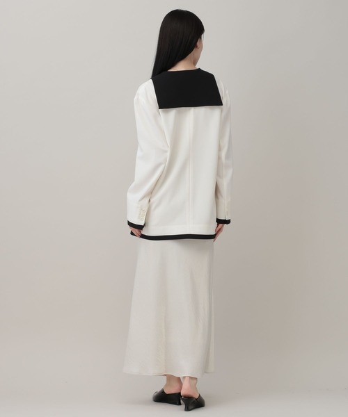 A part by(アパートバイ)の「セーラーカラージャケット(テーラードジャケット・レディース・ベージュ/アイボリー・FREE)」の4枚目の写真