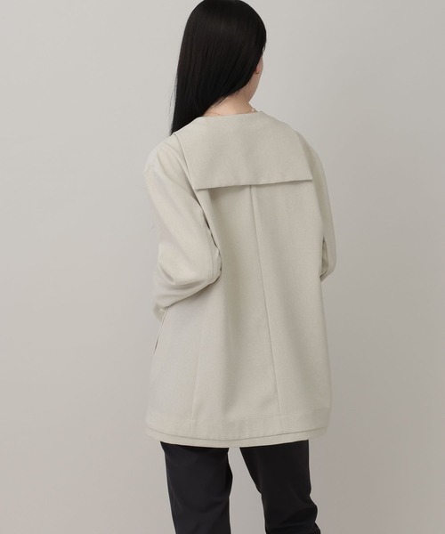 A part by(アパートバイ)の「セーラーカラージャケット(テーラードジャケット・レディース・ベージュ/アイボリー・FREE)」の15枚目の写真