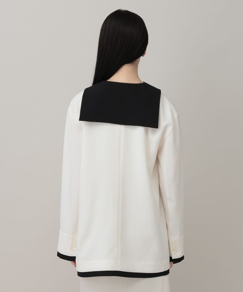 A part by(アパートバイ)の「セーラーカラージャケット(テーラードジャケット・レディース・ベージュ/アイボリー・FREE)」の18枚目の写真