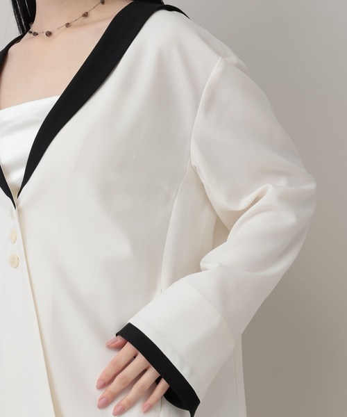 A part by(アパートバイ)の「セーラーカラージャケット(テーラードジャケット・レディース・ベージュ/アイボリー・FREE)」の20枚目の写真