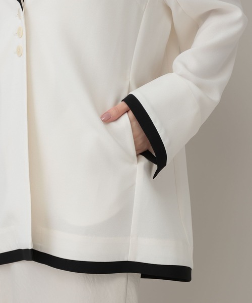 A part by(アパートバイ)の「セーラーカラージャケット(テーラードジャケット・レディース・ベージュ/アイボリー・FREE)」の21枚目の写真