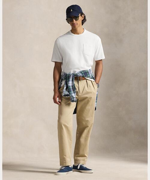 POLO RALPH LAUREN(ポロ ラルフ ローレン)の「ビッグ フィット ヘビーウェイト ジャージー Tシャツ(Tシャツ/カットソー・メンズ・ホワイト・S/M/L/XXL/XS/XL)」の6枚目の写真
