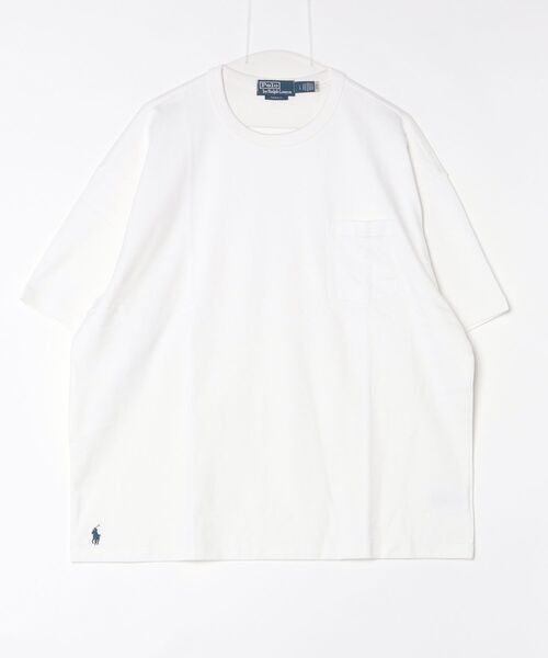 POLO RALPH LAUREN(ポロ ラルフ ローレン)の「ビッグ フィット ヘビーウェイト ジャージー Tシャツ(Tシャツ/カットソー・メンズ・ホワイト・S/M/L/XXL/XS/XL)」の4枚目の写真