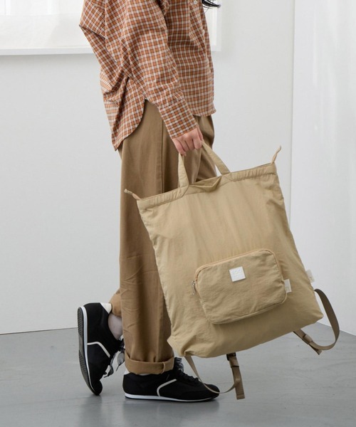 ROOTOTE（ルートート）の「ルートート / LT.セオルー.メッケル.ルミエ-B（バックパック/リュック・レディース・アイボリー/ベージュ/ネイビー/ピンク/ブラック・FREE）」の20枚目の写真