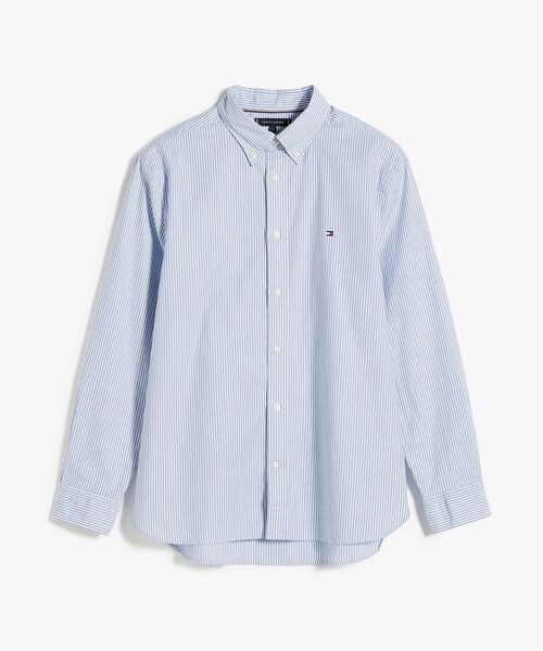TOMMY HILFIGER（トミーヒルフィガー）の「ライトオックスフォードストライプシャツ（シャツ/ブラウス・メンズ・グレー/ピンク・MEDIUM/LARGE/X-LARGE/SMALL）」の12枚目の写真