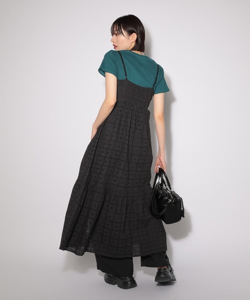 PAGEBOY(ページボーイ)の「ヴィンテージレースキャミワンピース 【1枚でも重ねても使える】(ワンピース・レディース・オフホワイト/ブラック・FREE)」の16枚目の写真