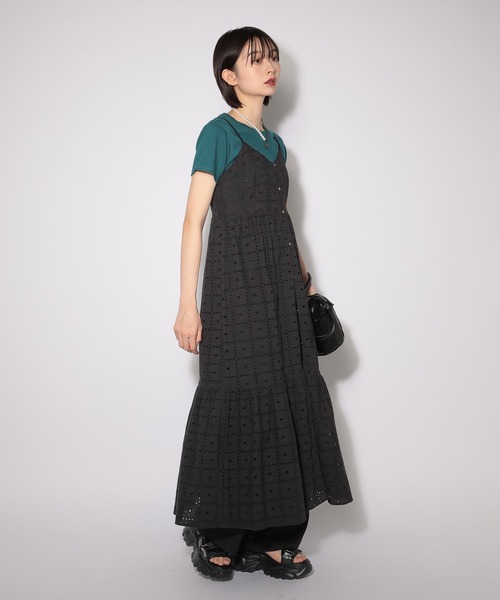 PAGEBOY(ページボーイ)の「ヴィンテージレースキャミワンピース 【1枚でも重ねても使える】(ワンピース・レディース・オフホワイト/ブラック・FREE)」の14枚目の写真