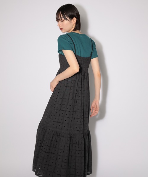 PAGEBOY(ページボーイ)の「ヴィンテージレースキャミワンピース 【1枚でも重ねても使える】(ワンピース・レディース・オフホワイト/ブラック・FREE)」の18枚目の写真