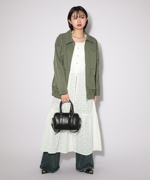 PAGEBOY(ページボーイ)の「ヴィンテージレースキャミワンピース 【1枚でも重ねても使える】(ワンピース・レディース・オフホワイト/ブラック・FREE)」の20枚目の写真