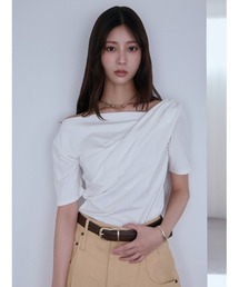 SNIDEL | バックオープンドレープカットプルオーバー(Tシャツ/カットソー)