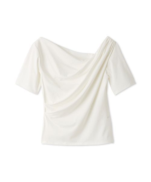 SNIDEL(スナイデル)の「バックオープンドレープカットプルオーバー(Tシャツ/カットソー・レディース・アイボリー/ネイビー/ミント・F)」の13枚目の写真